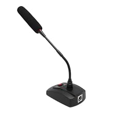 PROFESSIONAL SOUND QUALITY: Featuring exceptional cardioid pickup pattern, this gooseneck condenser microphone captures clear sound from the front, making it ideal for lectures, video conferences, and meetings. ADJUSTABLE GOOSENECK DESIGN: Effortless...