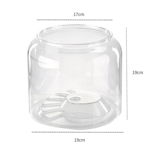 Dualoai Aquário de habitat de tanque de tanques de tanque de recipientes para contêineres de tartaru