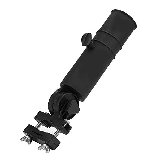 Alomejor Golf Regenschirm Halter Schwarz Cart Schirmhalter Befestigung für Golf Cart Griffe Trolley