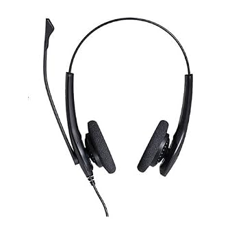 Jabra Biz 1100 Duo USB NC Global Wired On Ear Headphone with Mic (Black) (Part no -1159-0158)
