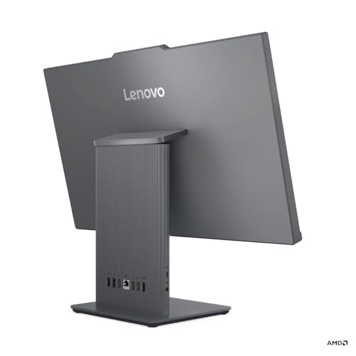 Image of Lenovo IdeaCentre 24ARR9 F0HR0090US All-in-One Computer - AMD Ryzen 5 7535HS - 16 GB - 512 GB PCI Express NVMe 4.0 x4 SSD - 23.8 inch Full HD - Desktop - Luna Gray