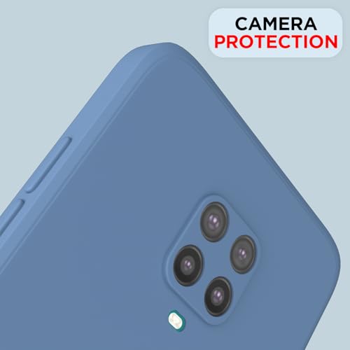 Image of Outlouders Back Cover for Redmi Note 9 Pro /Note 9 Pro Max /Poco M2 Pro /Note 10 Lite | Camera Protection | Durable Soft Matte Silicone Bumper Case (Aqua Blue)