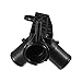 X AUTOHAUX 25329-1P100 Radiator Coolant Filler Black Plastic Replacement for Kia Rio 2012-2017 for Hyundai Accent Veloster 2012-2017