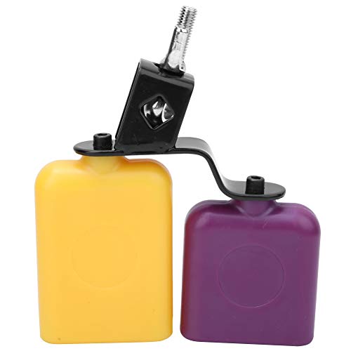 Wooden Fish Cow Bell High Low Pitch Cattle Percussion Instrument Environmentally Friendly Abs Bright Color Yellow Purple