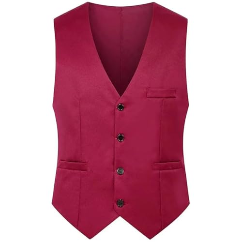 Men's Slim Fit Vest Formal Casual Cotton V Neck Work Top Office Work Suit Vest3