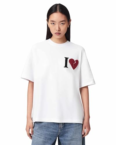 AllSaints Women's Heart Etta Tee Optic White S