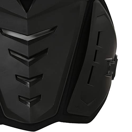 OHMOTOR Chest Back Protector Motorcycle Armor Vest Motorcycle Riding Chest Armor (Black)