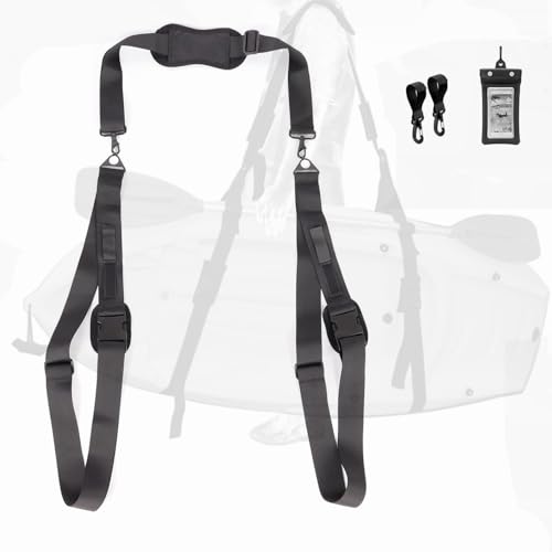 M Jiuyunmu Kayak Surfboard Shoulder Strap Hands-Free, SUP Carrying Adjustable Strap, Padded Shoulder Sling Paddle Board Canoe Kayak Accessories, Paddle Board/Surfboard Shoulder Strap