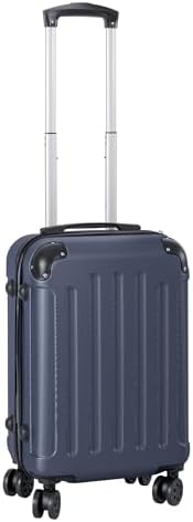 Maleta de cabina rígida ligera de ABS con ruedas dobles 360°, tir...