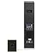 Sound Town Powered Column Array Loudspeaker w/ 4 x 6.5 Woofers, 1200W, Class-D with DSP & TWS, Wall-Mount for PA Installations, Birch Plywood, Black (CARPO-K8PW)