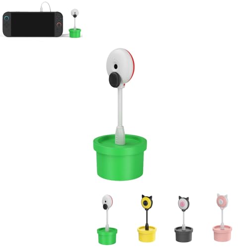 Camera for Switch2, with Sliding Privacy Lens Cover, 720p Webcam 120degree Wide Angle, Usb2.0 High Speed, Adjustable Brightness & Clarity, for Games & Video Calls (White)