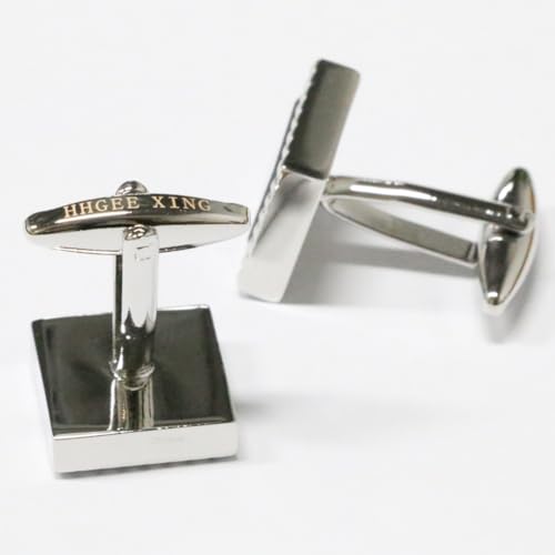 Mancuernillas clásicas para hombre con iniciales y caja regalo miniatura 3