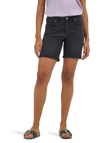 Lee Women's Legendary 7" Side Slit Denim Short, Dark Tale, 2 - image 1