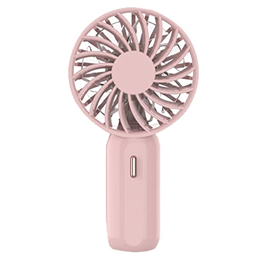 HAODAF Conveniente Mini ventilatore, piccola ventola portatile,USB & Ventilatore di lavoro tranquillo con luce notturna, fan portatile per camera da letto, ufficio, attività all'aperto Carino