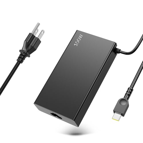 100W USB C Charger for Lenovo Yoga 9 9i 7 7i Yoga Slim 7 Pro ThinkBook 15 16 ldeapad 5Pro16 ADL100YLC3A ADL100YDC3A SA11D52396 GX21J75543 5A11J62105 ThinkBook Yoga IdeaPad Type C Laptop Power Supply