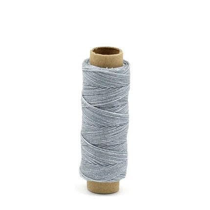LYVQZPWLRfilo di Cucire Flessibile di Alto Livello 1 Cordino in Pelle Cerata da 50 m, 150D, 0,8 mm(22 Light Grey)