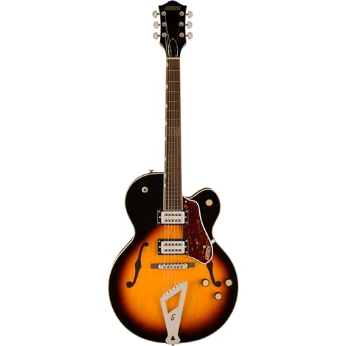 Gretsch G2420 Streamliner - Guitarra eléctrica de cuerpo hueco con cola cromática II - Burst de...