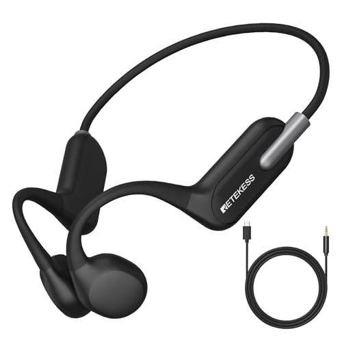 Retekess TT042 Assistive Listening System Bone Conduction Headphones Open-Ear Wireless Earphones Sound Amplifier for Seniors 8H 200mAh Clear Sound Quality Compatible with T130 TT119 T130U