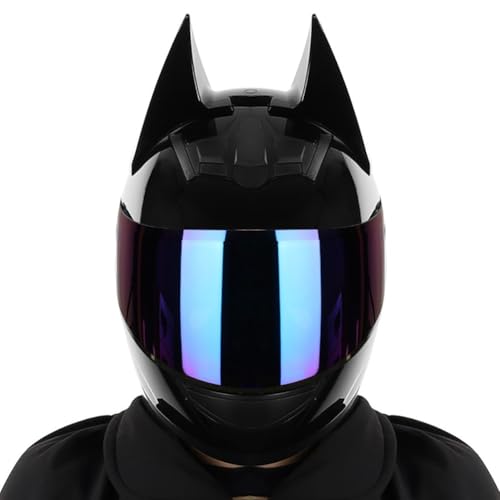 Letetexi Casques Intégraux pour Moto, Casque Integral Moto avec Double Visière Anti-buée, Casque Moto Homologué ECE Homme Casque Personnalité pour Femme 54~62CM