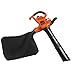 BLACK+DECKER Leaf Blower Leaf Vacuum and Leaf Mulcher 3-in-1, Electric Blowers for Lawn Care, 12 Amp, 250 MPH, 400 CFM (BV6000)