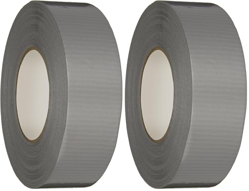 Image of Nashua 398 Polyethylene Coated Cloth Professional Grade Duct Tape, 55m Length x 72mm Width, Silver (Pack of 2)