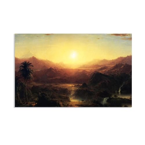 Tableau sur toile Les Andes de l'Équateur Frederic Edwin Church 128x80cm