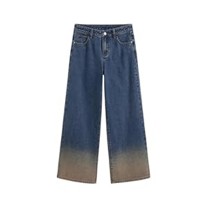 CIDER Denim Low Rise Solid Gradient Pocket Straight Leg Jeans