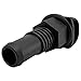 ISURE MARINE Polypropylene Fuel Vent, Plastic Marine Thru Hull Exhaust Applicable to Connecting Hose Marine Polypropylene Fuel Ventilation Device,Black