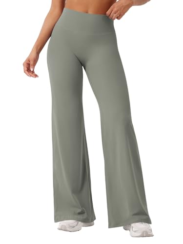 YEOREO Workout Leggings Womens No Front Seam Straight Leggings 31.5