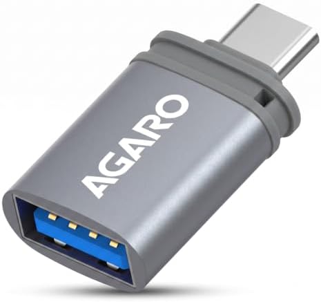 AGARO Blaze USB 3.0 to Type C OTG Adapter, Compatible with Thunderbolt to USB Adapter, Laptops Including MacBook Pro, Air and All Type-C Devices, Portable and High-Speed Data Transfer