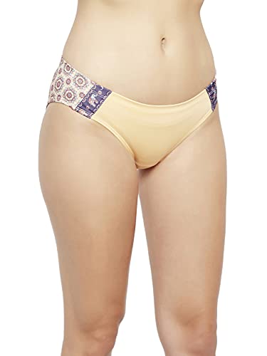 Image of Clovia Women's Low Waist Printed Back Bikini Panty with Inner Elastic