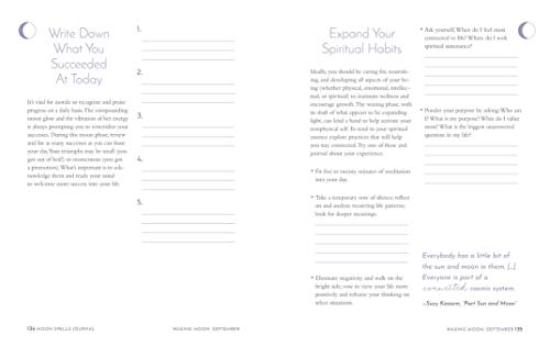 Image of Moon Spells Journal: Guided Rituals, Reflections, and Meditations (Moon Magic, Spells, & Rituals Series)