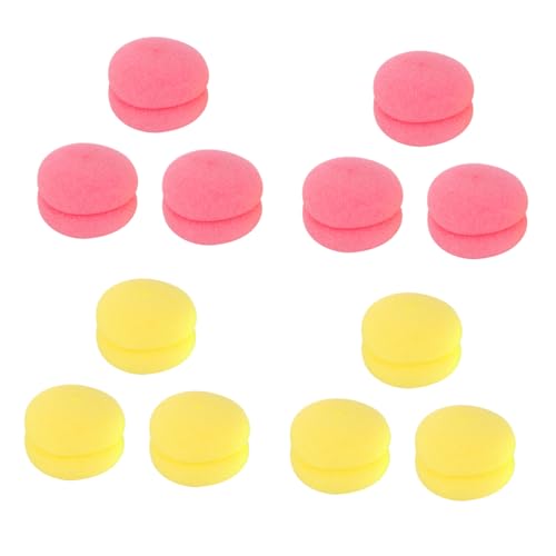 LIFKOME 2Pack Mushroom Hair Curlers Heatless Sponge Roller Styling Tools for Women Soft DIY Hairdressing Accessories Easy to Clean for Home Use Adorable Design