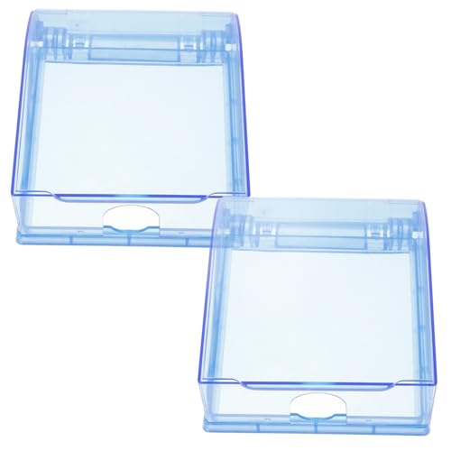 IWOWHERO 2pcs Outlet Plug Covers Switch Protector Switch Covers Caps Wall Switch Guard Round Button Switch Covers Self-Adhesive Socket Outlet Cover Wall Guard Electrical Socket Cover Blue