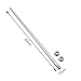Generic Axle Shaft for Hand Carts And Trolleys, 44cmx1cm, Silver