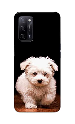 Image of PRINTFIDAA� Printed Hard Back Cover Case for Oppo A55 5G | Oppo A53s 5G | Oppo A54s Back Cover (Puppy Dog) -2808