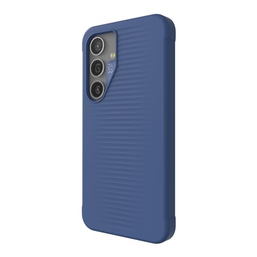 ZAGG Luxe Samsung Galaxy S24 Case – Graphene-Enhanced, Ultra-Slim, Shock-Resistant, 10ft Drop Protection, Eco-Friendly Design, Wireless Charging Compatible, Noble Blue