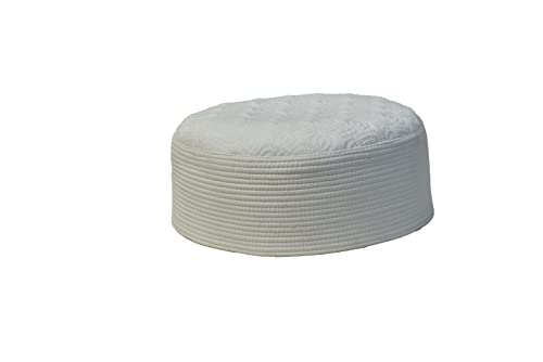 Kufi Hat for Men Soft Fabric Lightweight Prayer Hat for Men - Warm Muslim Hat for Men- Beanie Ramadan Topi Prayer Cap