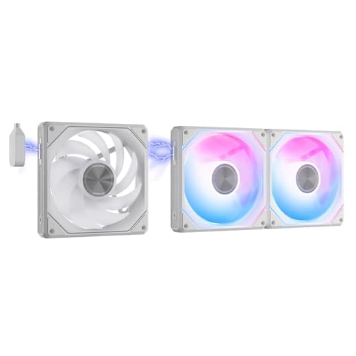 darkFlash G24 120MM Magnetic ARGB PC Case Fans - 3 Pack, Tool-Free Installation, up to 2200RPM Cooling, 4-Pin PWM, Sync with Motherboard RGB Software(White)