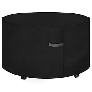 Dokon Garden Table Cover with Air Vents, Waterproof, Windproof, Anti-UV, Heavy Duty Rip Proof 600D Oxford Fabric Large…