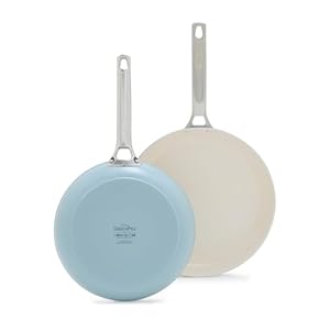 GreenPan Padova Smokey Sky Blue Two-Piece Frying Pan Set