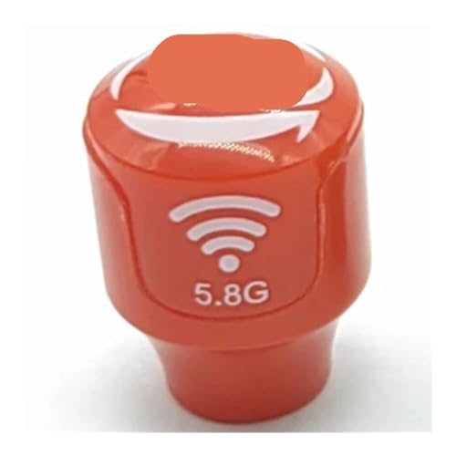 Antenne courte LHCP RP-SMA rouge pour éviter les crashs FPV