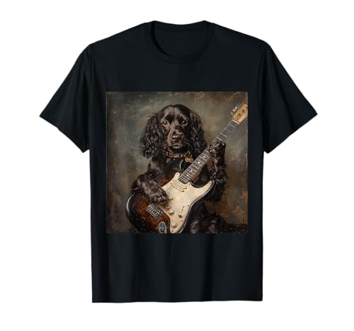 Boykin Spaniel Guitar Dog T-Shirt