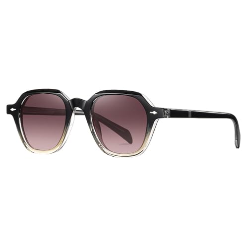 Lunettes de soleil rétro MUTYNE contre l'éblouissement, monture polygone en acétate confortable