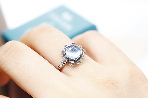 Amazon | [K KOUOKU 古憶] 天然アクアマリン（藍玉）指輪 K18