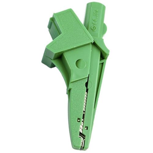 Pinza de cocodrilo HTI conector banana de 4 mm aislado para alta tensión