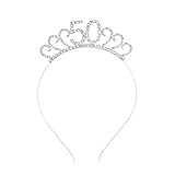 Ligero y cómodo de llevar. Lurrose - Tiara de 50 cumpleaños, 50 unidades, corona de cristal, diamantes de imitación, corona de cumpleaños, accesorios para el pelo, para mujer y mujer