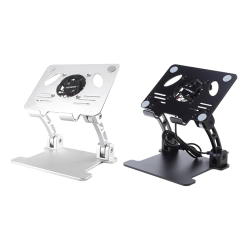 Soporte para Laptop de Aleación de Aluminio con Ventilador miniatura 3