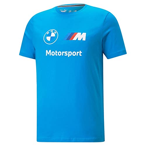 PUMA - Mens BMW MMS Ess Logo T-Shirt, Color Ocean Dive, Size: Medium