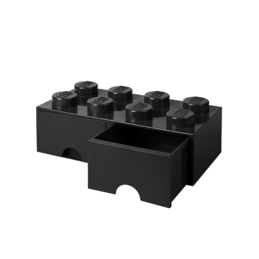 LEGO l4006bl. 00 Storage Brick 8 mit Schubladen Schwarz
